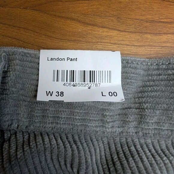 Carhartt WIP Misty Grey Corduroy Coventry Landon Pant Sz 38 x 30 NWT 1032297 - Picture 16 of 16